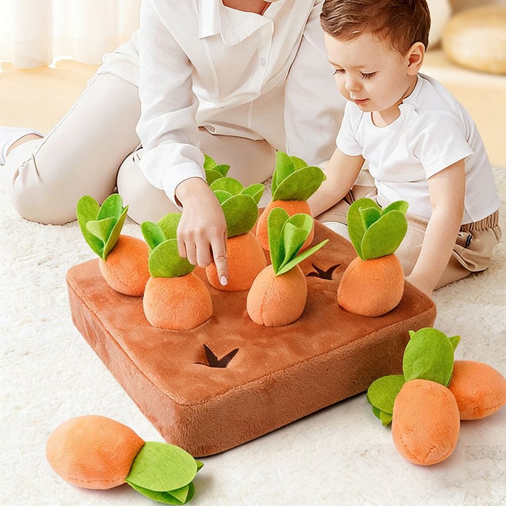 Snuffle Mat For Dogs Foraging Mental - Stress Relief Carrot Snuffle Mat Mental