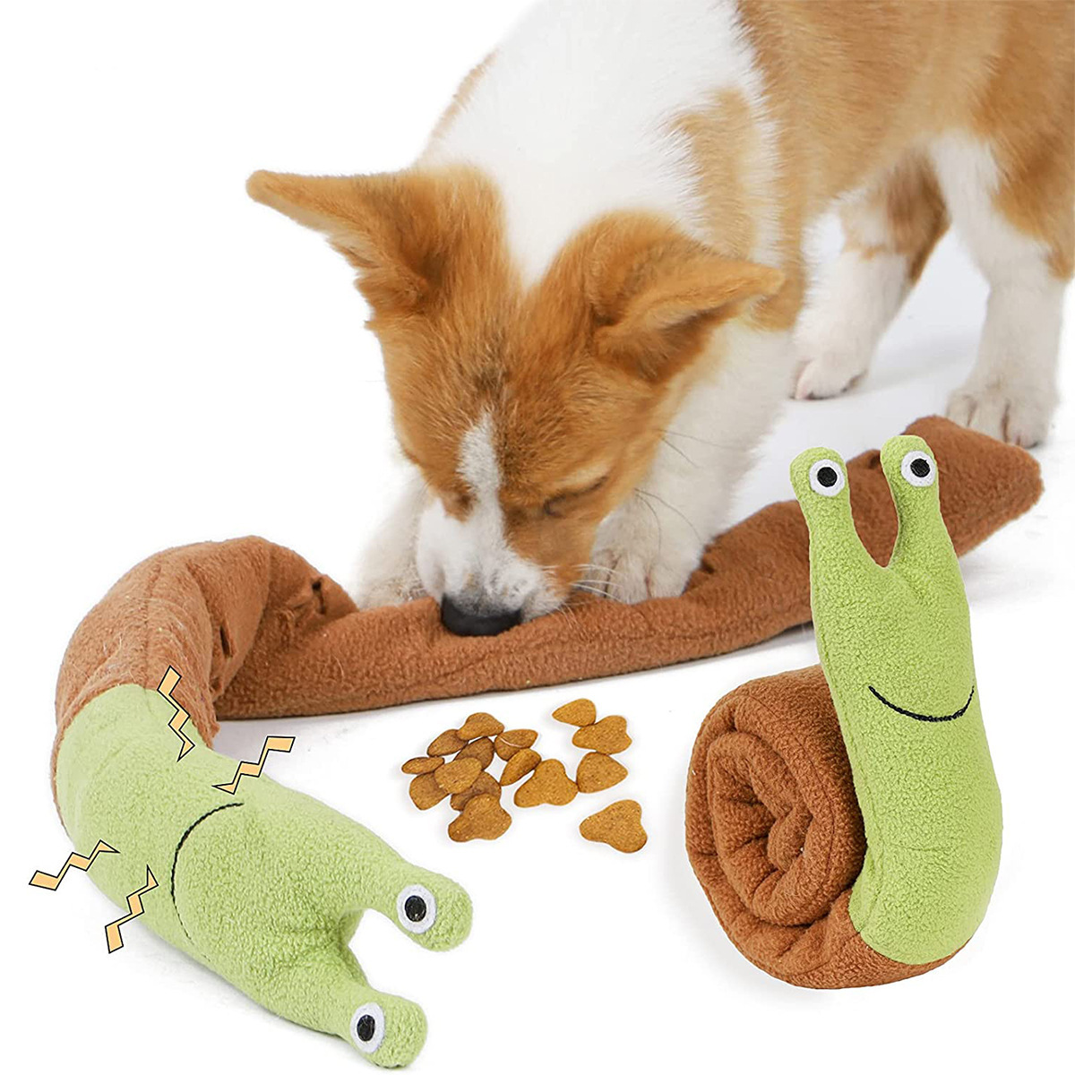 Dog Slow Feeder Puzzle Toy Interactive - Dog Cat Snail Sniffing Puzzle Toy